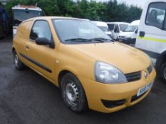 07 reg RENAULT CLIO CAMPUS SL15 DCI 70 VAN, 1ST REG 03/07, TEST 07/18, 129389M NOT WARRANTED, V5