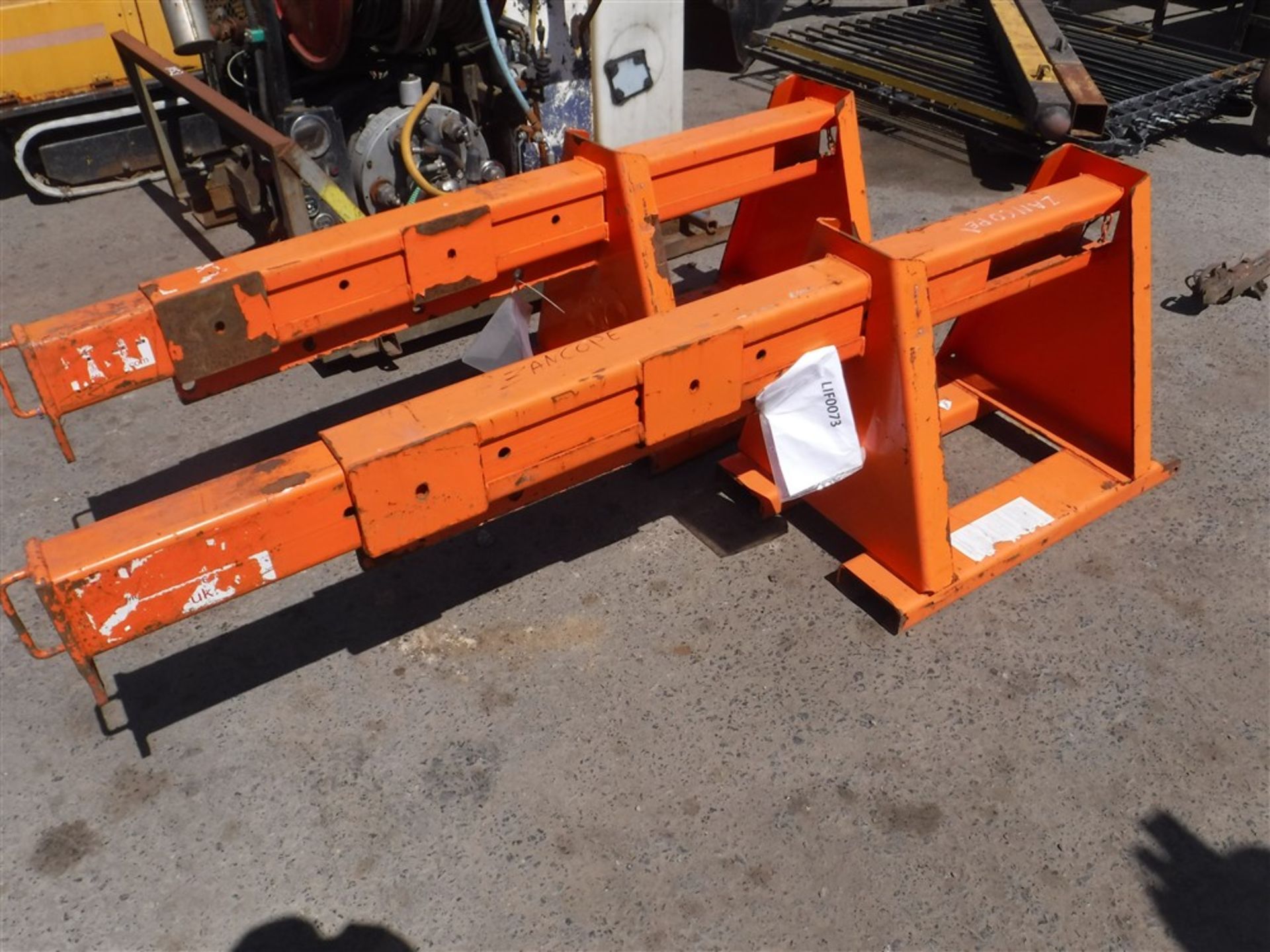 2 X TELESCOPIC CRANES FOR FORKLIFT [+ VAT]