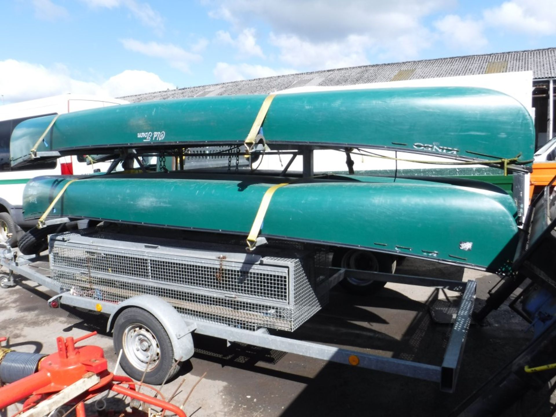 TRAILER C/W 4 CANOES / KAYAKS (DIRECT COUNCIL) [+ VAT] - Image 2 of 2