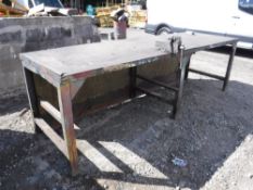 LARGE BENCH WITH VICE [NO VAT]