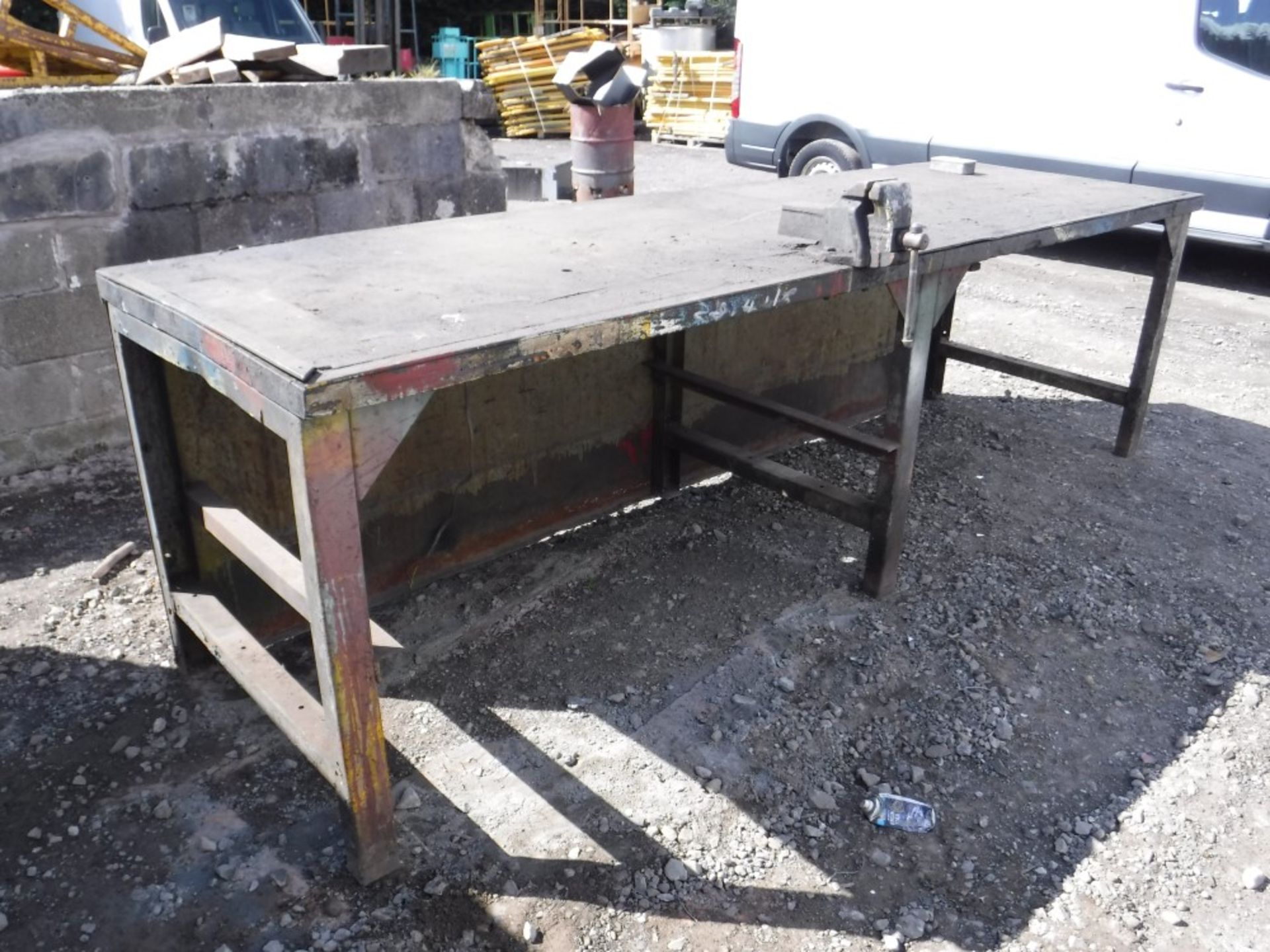 LARGE BENCH WITH VICE [NO VAT]