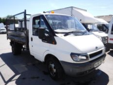 56 reg FORD TRANSIT 350 MWB TD TIPPER (DIRECT COUNCIL) 1ST REG 09/06, 48991M, V5 HERE, 1 FORMER