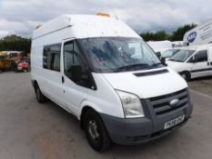 58 reg FORD TRANSIT 100 T350L RWD WELFARE VAN (DIRECT COUNCIL) 1ST REG 12/08, TEST 01/19, 106680M,