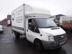 56 reg FORD TRANSIT 115 T350L RWD LUTON VAN, 1ST REG 10/06, TEST 04/19, 253246M NOT WARRANTED, V5