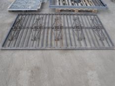 PAIR BLACK ORNATE WINDOW GRILLS [+ VAT]