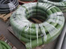 30MTS 4" OLIVE GREEN HEAVY DUTY SUCTION PIPE (4) [NO VAT]