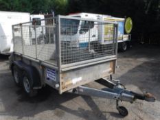 IFOR WILLIAMS GD85G CAGED TWIN WHEELED TRAILER [+ VAT]