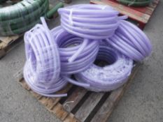 QTY OF ASSORTED CLEAR BRAIDED HOSE [NO VAT]