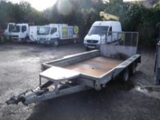 IFOR WILLIAMS 12' X 6' 3.5 TON TRAILER C/W LOADING RAMP TAIL [NO VAT]