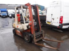 Q reg NISSAN 20 FORK LIFT, 9853 HOURS NOT WARRANTED [+ VAT]