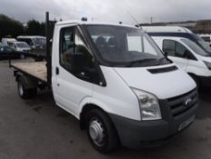 57 reg FORD TRANSIT 100 T350M RWD FLAT BACK, 1ST REG 02/08, 105365M, V5 HERE, 1 OWNER FROM NEW [+
