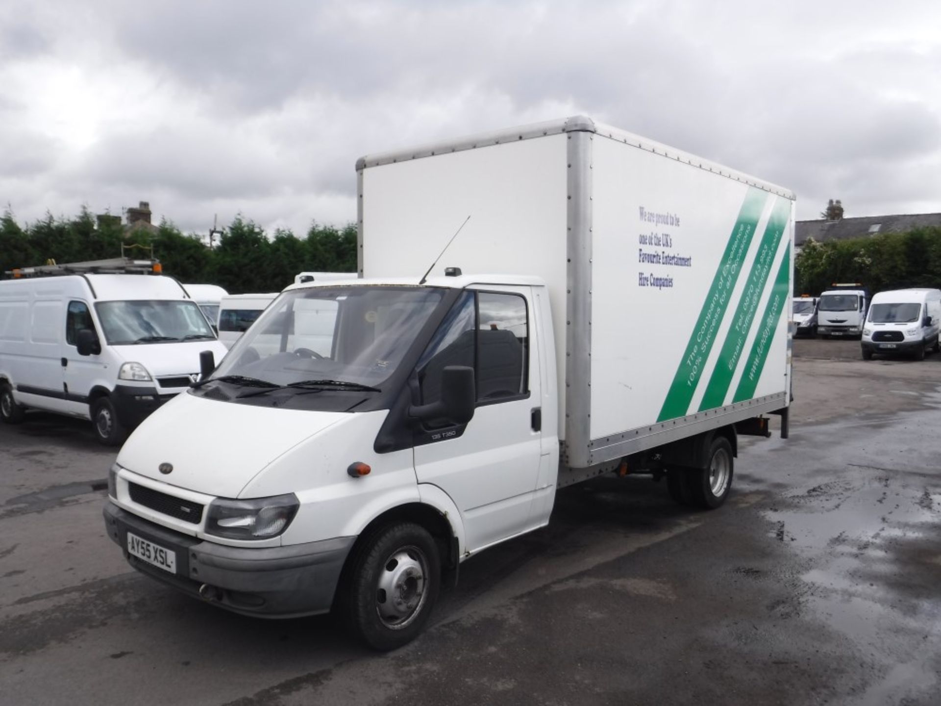 55 reg FORD TRANSIT LUTON 350 LWB BOX VAN, 1ST REG 09/05, 163257M NOT WARRANTED,V5 HERE, 2 FORMER - Image 2 of 5