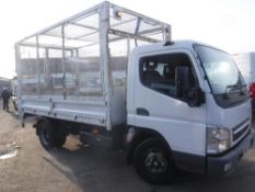 58 reg MITSUBISHI FUSO 7.5 TON CAGED TIPPER, 1ST REG 09/08, TEST 06/19, 98377M, V5 HERE [+ VAT]