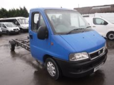 55 reg FIAT DUCATO 15 JTD LWB CHASSIS CAB, 1ST REG 09/05, 140374M NOT WARRANTED, V5 HERE, 2 FORMER
