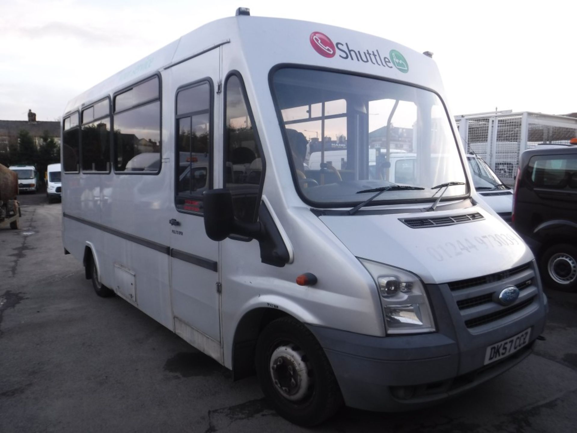 57 reg FORD TRANSIT 115 T430EF RWD MINIBUS C/W TAIL LIFT (DIRECT COUNCIL) 1ST REG 12/07, TEST 12/18,