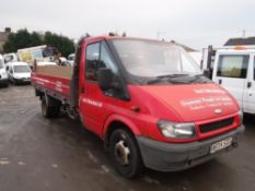 04 reg FORD TRANSIT 350 X/FRAME DROPSIDE 13'6 BODY C/W TAIL LIFT, 310175KM NOT WARRANTED, V5 HERE, 1