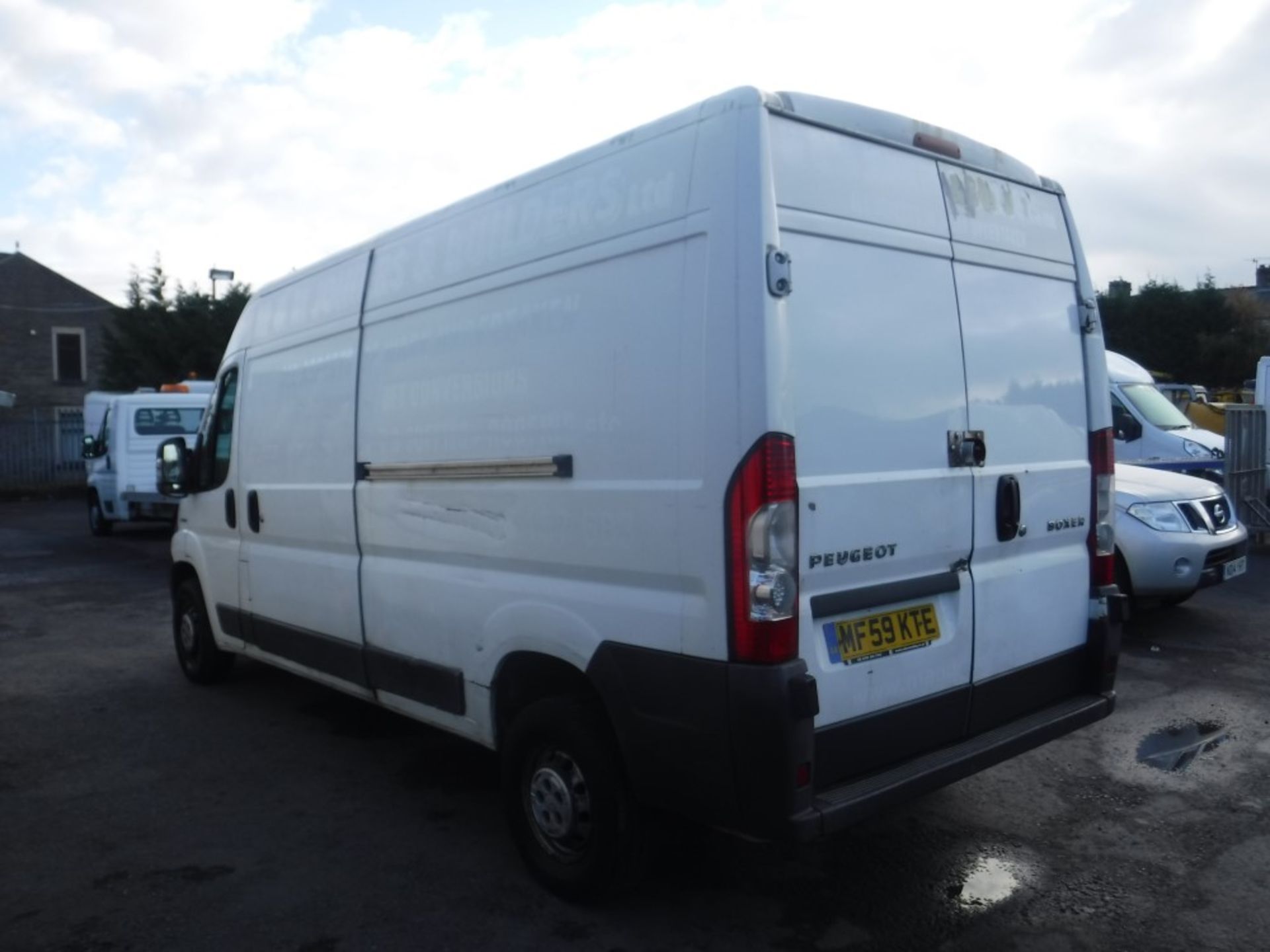 59 reg PEUGEOT BOXER 335 LWB DIESEL VAN, 1ST REG 09/09, TEST 10/19, 122062M WARRANTED, V5 HERE, 2 - Image 3 of 5