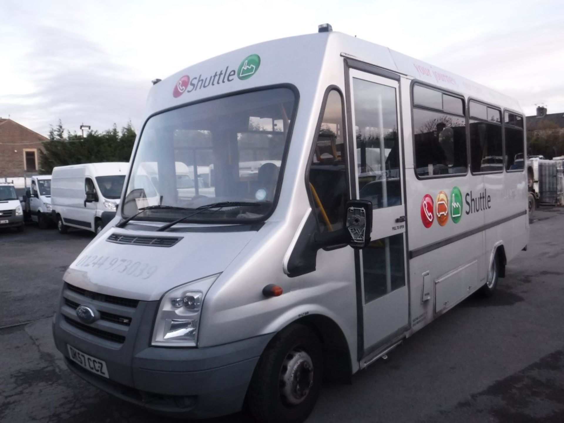 57 reg FORD TRANSIT 115 T430EF RWD MINIBUS C/W TAIL LIFT (DIRECT COUNCIL) 1ST REG 12/07, TEST 12/18, - Image 2 of 6