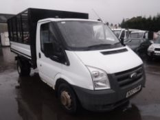 57 reg FORD TRANSIT 100 T350M RWD TIPPER, 1ST REG 02/08, 112593M WARRANTED, V5 HERE, 1 OWNER FROM