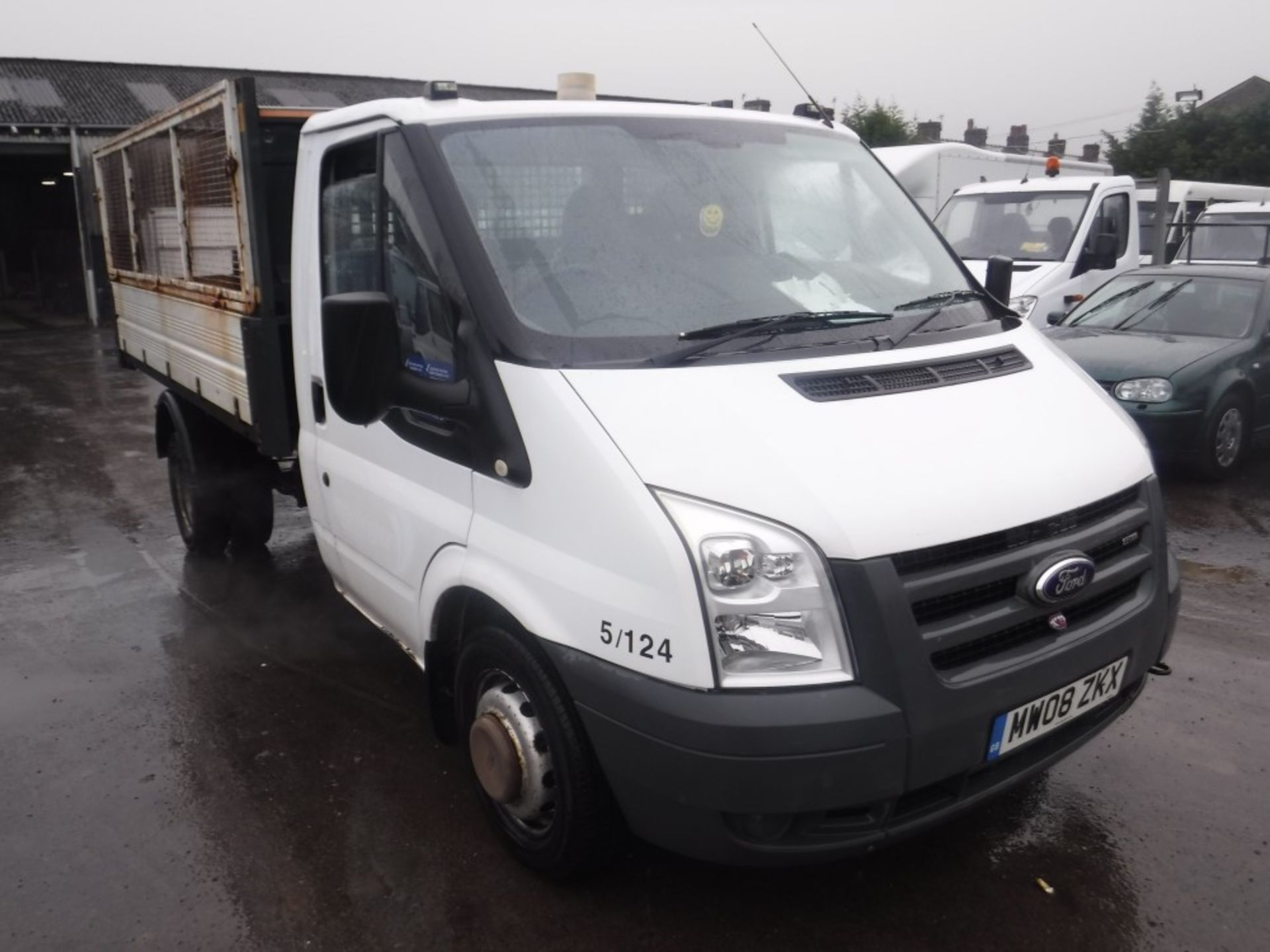 08 reg FORD TRANSIT 100 T350M RWD TIPPER (DIRECT COUNCIL) 1ST REG 07/08, TEST 04/19, 49215M, V5