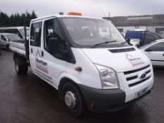 11 reg FORD TRANSIT 100 T350L D/C RWD TIPPER, 1ST REG 04/11, 120911M, V5 HERE, 3 FORMER KEEPERS [