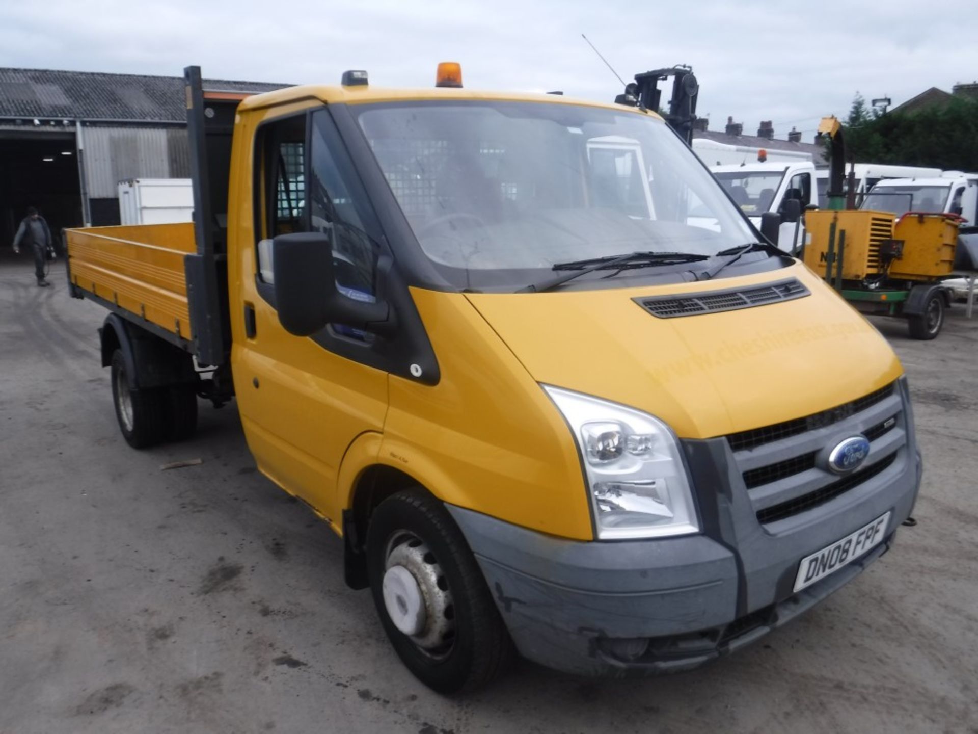 08 reg FORD TRANSIT 100 T350M RWD TIPPER (DIRECT COUNCIL) 1ST REG 04/08, TEST 04/19, 63863M, V5