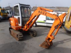 HITACHI EX22 MINI EXCAVATOR, 3035 HOURS NOT WARRANTED (IMPORTED FROM JAPAN) [+ VAT]