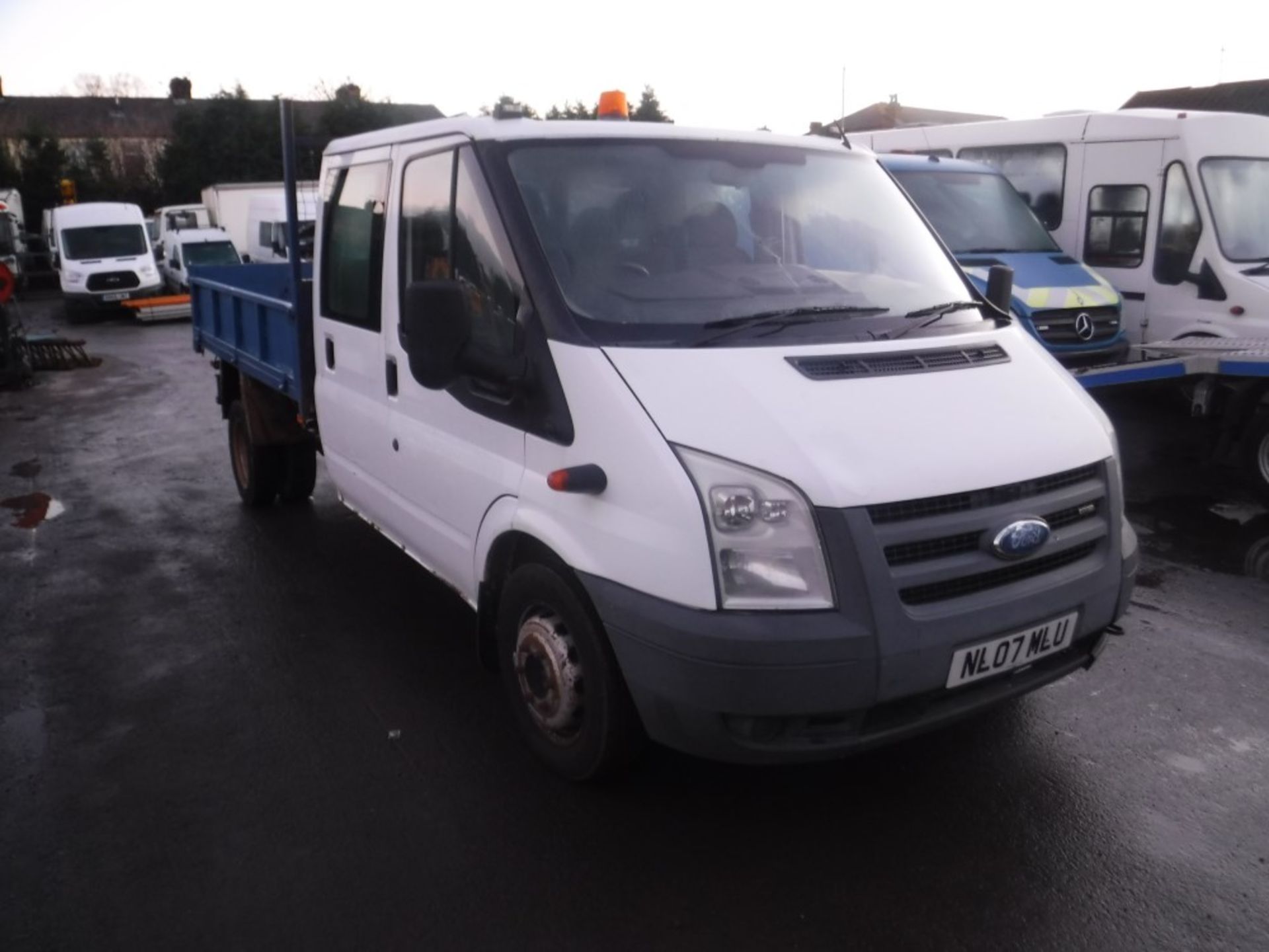 07 reg FORD TRANSIT 100 T350 D/C RWD TIPPER, 1ST REG 04/07, TEST 05/19, 139166M WARRANTED, V5