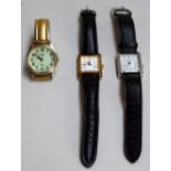 Three gents watches made by Vimona, Lip,