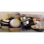 A large quantity of cake tins,