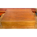 A mahogany box 53 x 38 x50cmH containing sheet music mainly for children