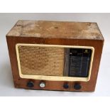 A PYE type 15A valve radio,