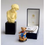 Halcyon Days Bonbonnieres of a bear in original box,