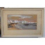 Stephanie Eddowes (British School), Mykonos Harbour, watercolour on paper , signed lower left,