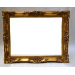 A Louis XVI style gilt mirror 121 x 153cmH