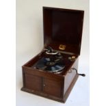 An HMV model 103 cased gramophone in mahogany case,