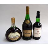 Bisquit Dubouche Cognace (1L); Mateus Rose (75cl); Harveys Bristol Cream sherry,
