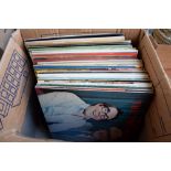 A box of vinyl LPs (Pickfords box)