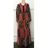 Patchwork floral 1970s maxi dress from Angela Gore,