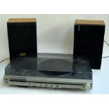 A Hitachi SDT- 116 music centre and speakers SS-8510G