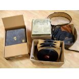 A very large collection of 78s, including several in HMV record cases,