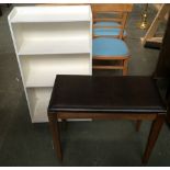 White painted bookshelf, 90cmH,