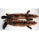 Two lovely soft sable stoles in good condition, each a single creature,