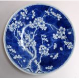 A Prunus blue and white Chinese plate, 27.