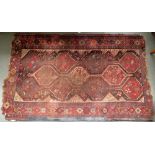 A prayer mat, 84x107cm, and West Persain rug,