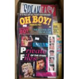 A collection of media related magazines including Look In, Smash Hits,