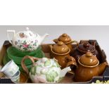 A selection of ceramics, to include four teapots, one milk pot,