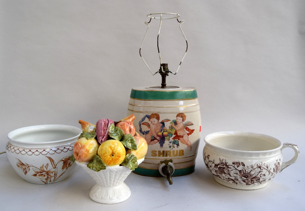 A ceramic bowl of fruit,