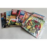 A collection of 2000AD comics