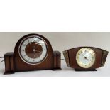 Two electrical mantle clocks